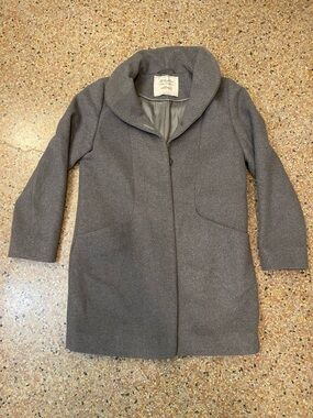 Aritzia Wilfred Gray Wool Cocoon Coat Medium M
